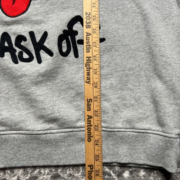 Haculla Mask Off Crewneck Sweatshirt Mens Large Heather Gray Rare HTF Streetwear - Picture 6 of 12